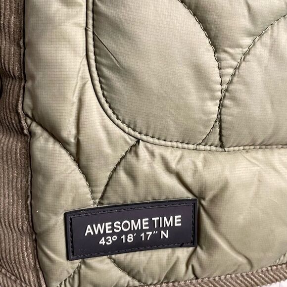 ZARA Reversible Quilted Jacket “Unbreakable Thinking” Size S - Picture 6 of 8